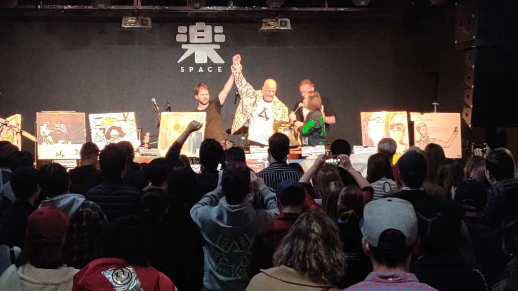Matt byrne at Art Battle